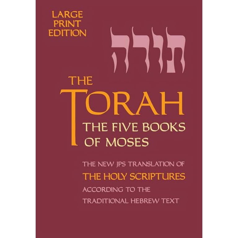 Five Books of Moses (Large Print) Torah-TK-Large Print, (Paperback