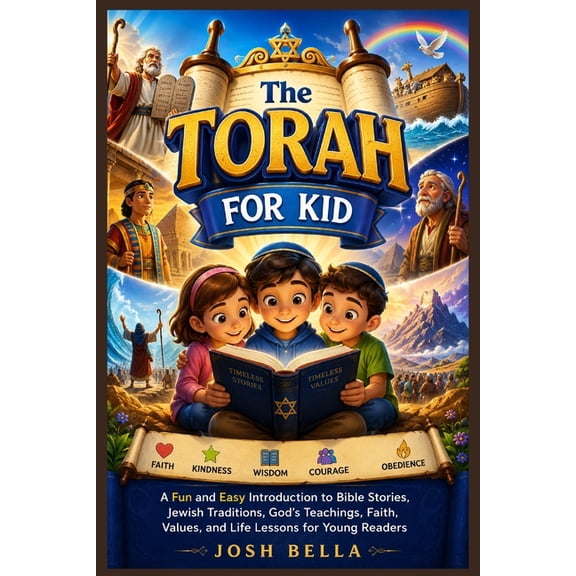 The Torah for Kid: A Fun and Easy Introduction to Bible Stories, Jewish Traditions, God's Teachings, Faith, Values, and , (Paperback)