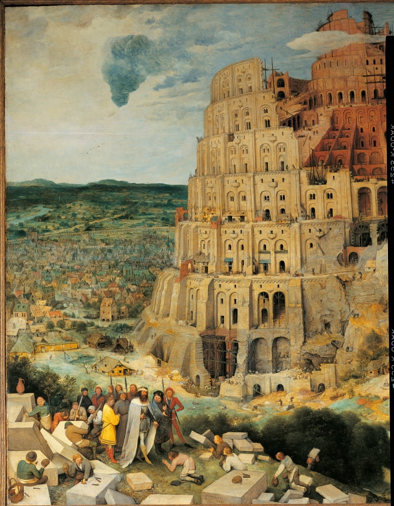 The Tower Of Babel Canvas Art - (18 x 24)