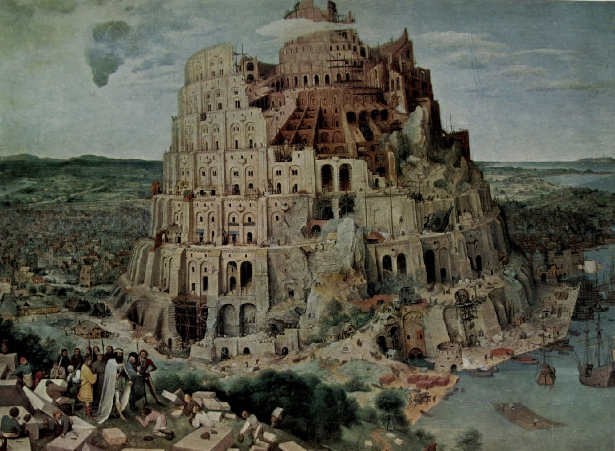 The Tower of Babel Canvas Art - Pieter Bruegel (18 x 24)