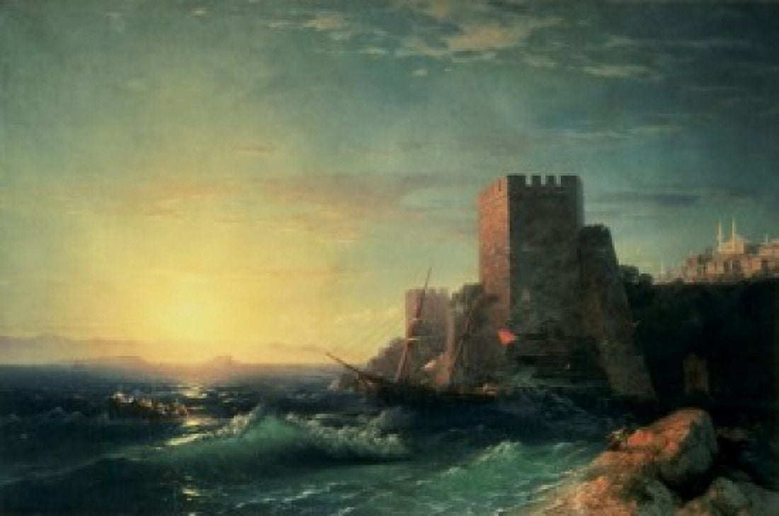 The Towers at Bosporus 1859 Ivan Aivazovsky (1817-1900Russian) Aivazovski Art Museum Feodosiya Russia Canvas Art - Ivan Aivazovsky (18 x 24)