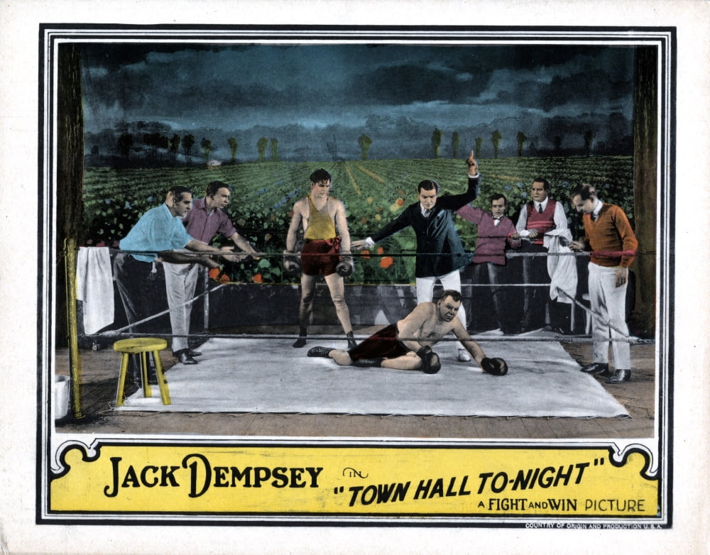 The Town Hall To-Night Canvas Art - (28 x 22)