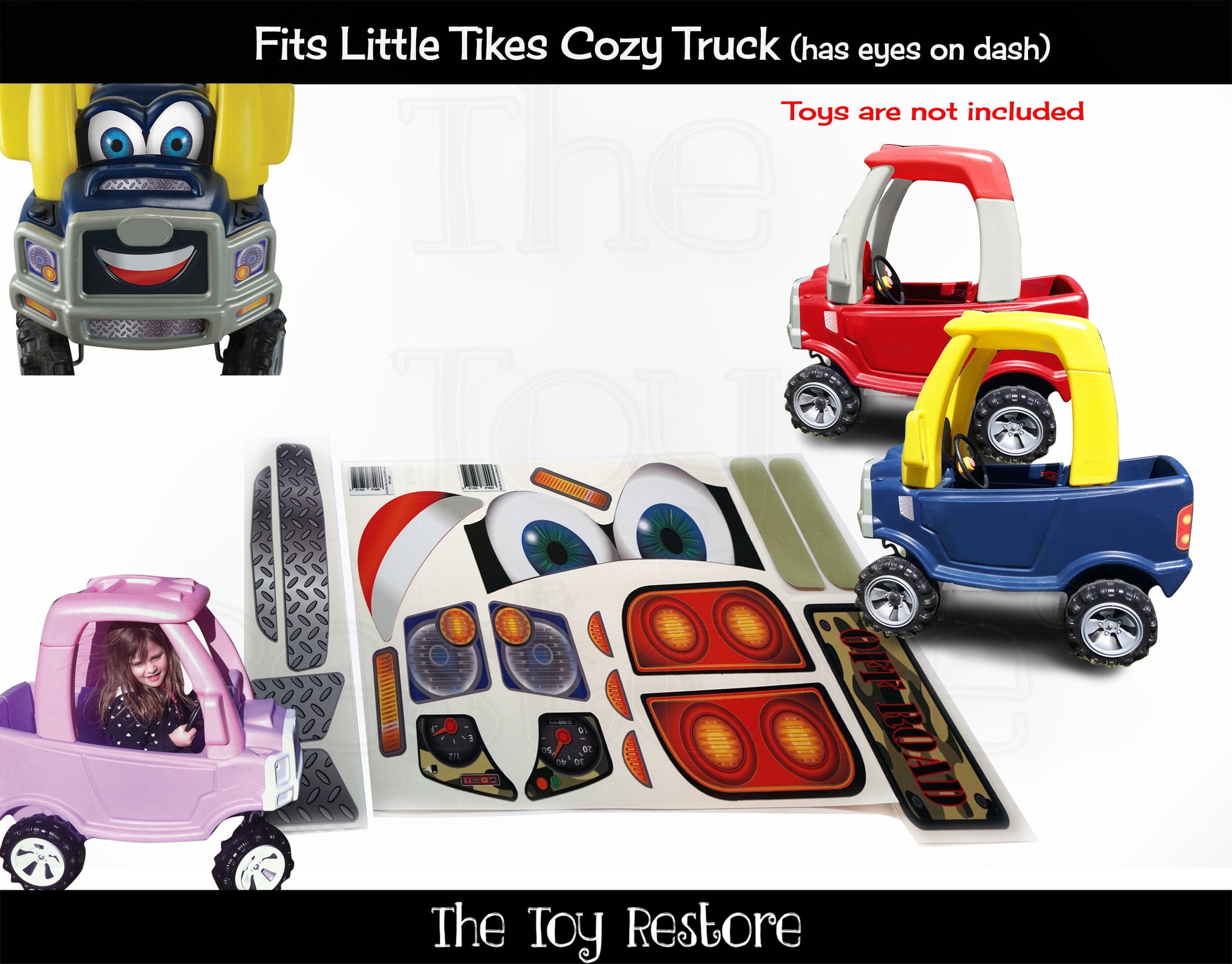 The Toy Restore Camo Replacement Stickers for Little Tikes Tykes Cozy ...