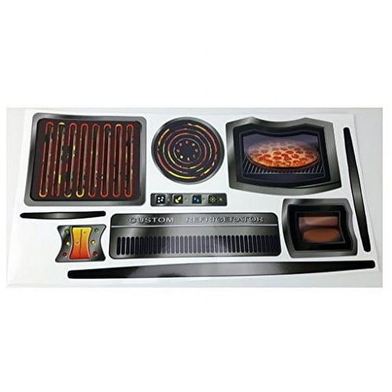 The Toy Restore Replacement Decals Stickers fits New Step 2 Grand Walk in Kitchen Main Set