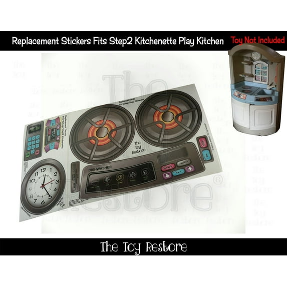 The Toy Restore Replacement Stickers Spare Decals fits Step 2 Step2 Kitchenette Play Kitchen