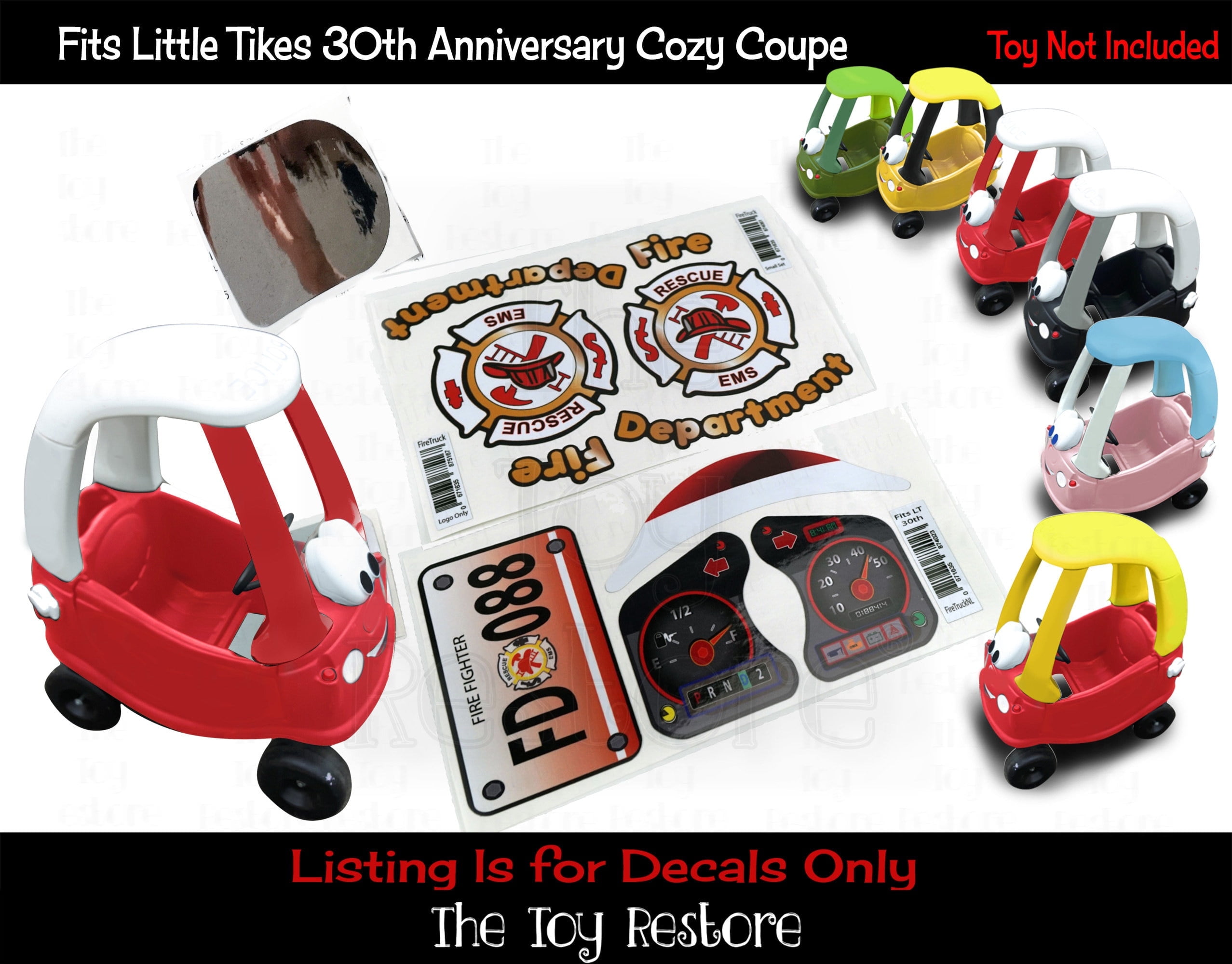 Amazon.com: Toy Restore Replacement Stickers Fits Little