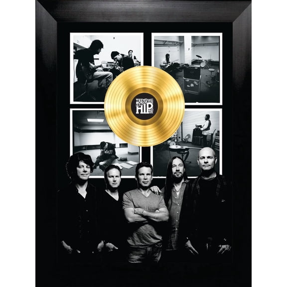 The Tragically Hip Framed Polaroids with Silver LP