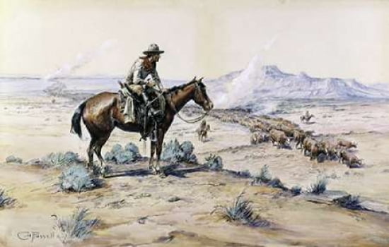 The Trail Boss Canvas Art - Charles M Russell (12 x 18)