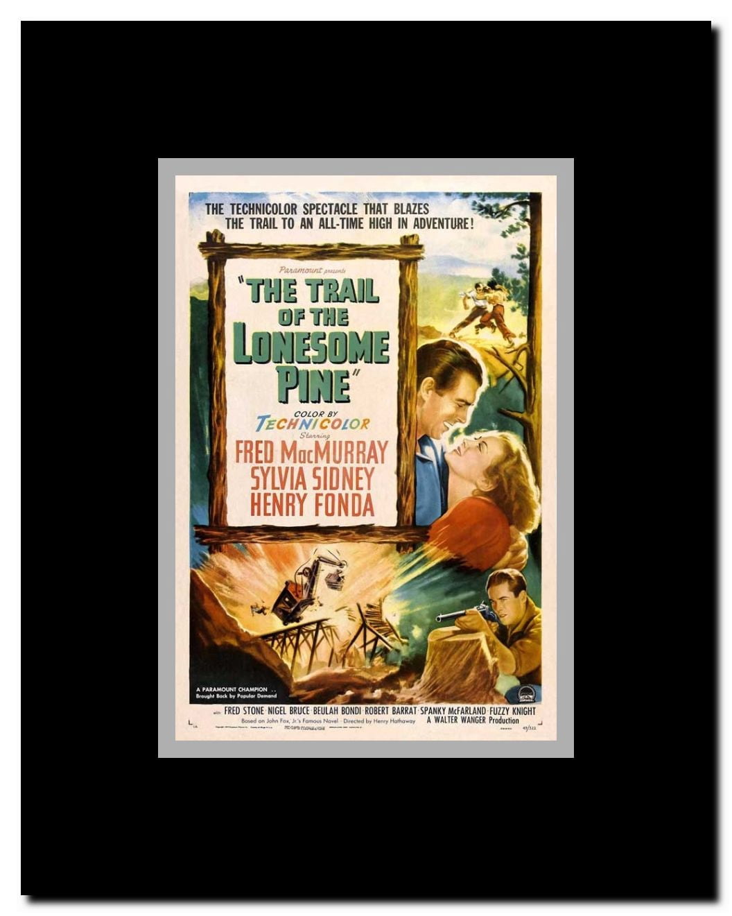 The Trail of the Lonesome Pine Framed Movie Poster