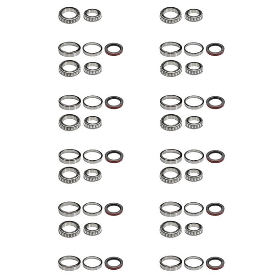 The Trailer Parts Outlet - 10K (10,000 lb Capacity) Heavy Duty Bearing Kit - Dexter Compatible, Case (10)