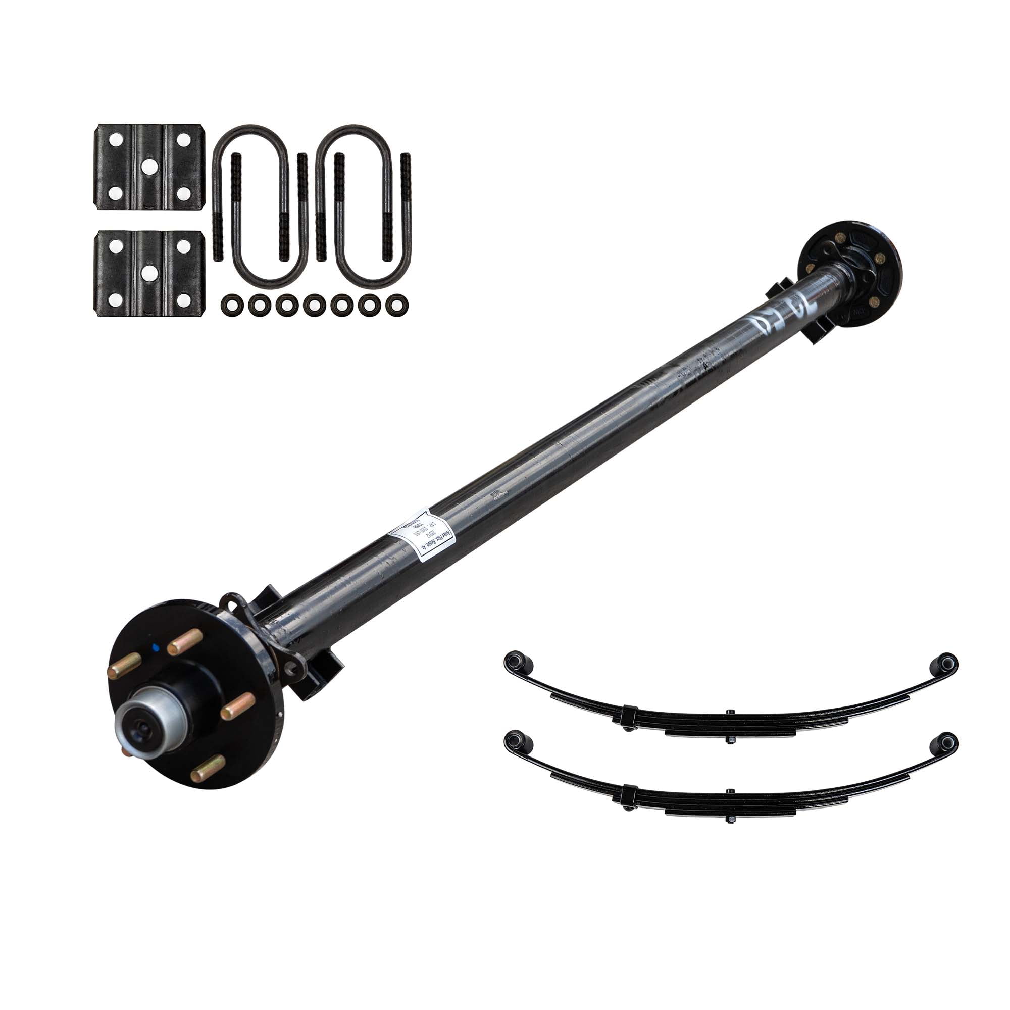 Rockwell American 3,500 Lb Tandem Axle Kit With Electric Brakes – 7,000 Lb Capacity For Utility Trailers (73" Hub Face)