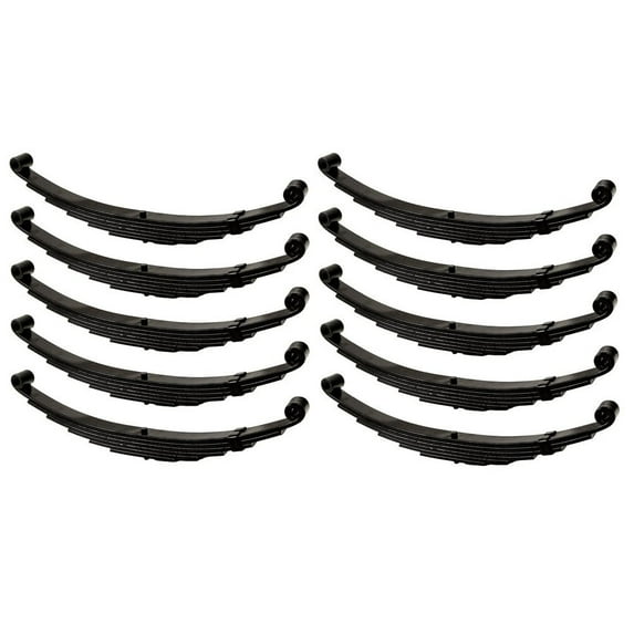 The Trailer Parts Outlet - 6 Leaf 25 1/4" x 1 3/4" Trailer Double Eye Spring for 7000 lb Axles, Pack of 10