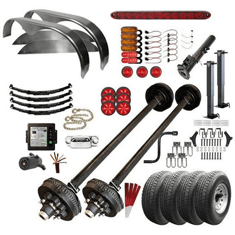 Trailer Parts Store Shop axle, springs, hubs, and other trailer