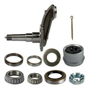 The Trailer Parts Outlet - #84 Weld-On Spindle With Flange for 3500 lb Trailer Axles - 1 3/4" Diameter (4" Drop), Spindle Kit
