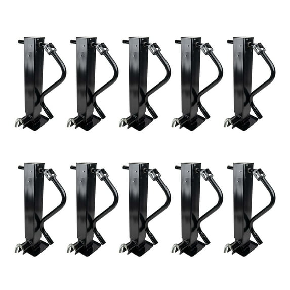 The Trailer Parts Outlet - Drop Leg 12k Trailer Jack - 12000 lb Front Pin Side Wind With Handle, Case (10)