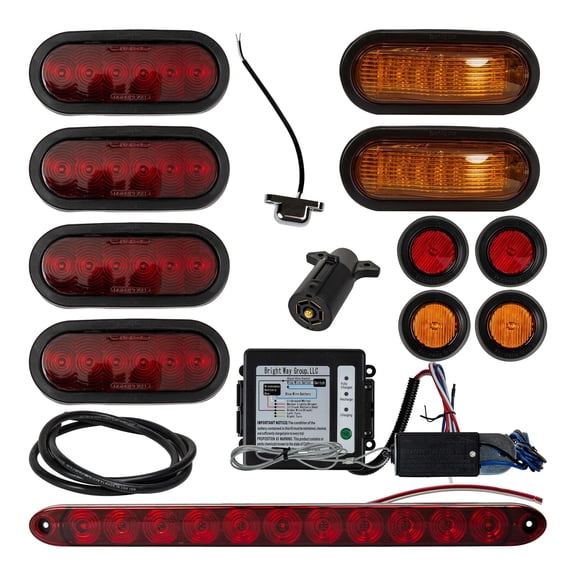 The Trailer Parts Outlet - Gooseneck Trailer Oval LED Light Kit