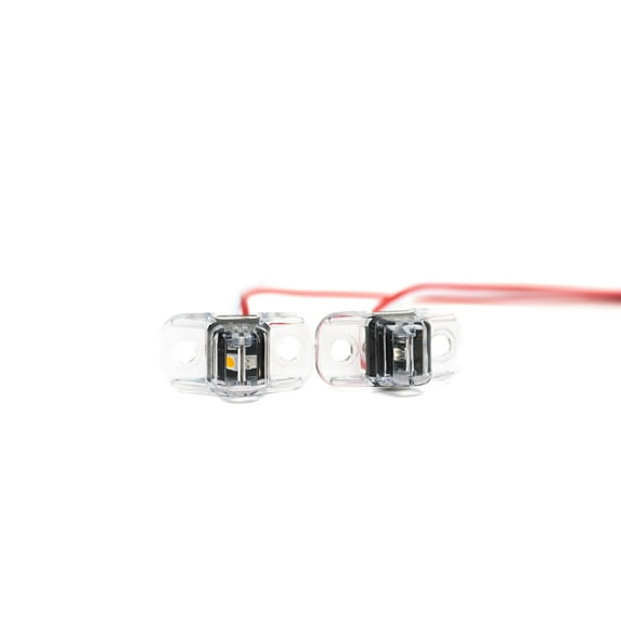 The Trailer Parts Outlet - Heavy Duty Miniature Bi-Color Fender Side Marker Trailer Light, Pack (2)