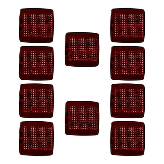 The Trailer Parts Outlet - LED Combination Tail Lights -LH - Red, Case (10)
