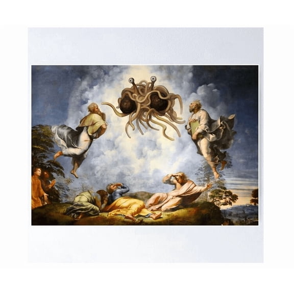 The Transfiguration Of The Flying Spaghetti Monster Poster