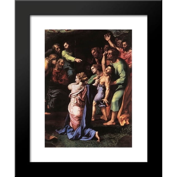 The Transfiguration (detail) 20x24 Framed Art Print by Raphael