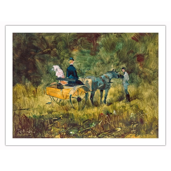 The Trap - From an Original Color Painting by Henri de Toulouse–Lautrec c.1890 - Bamboo Fine Art 290gsm Paper Print (Unframed) 24x32in