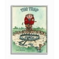 thumbnail image 1 of The Trap Funny Golf Cartoon Sports Design Gray Farmhouse Rustic Oversized Framed Giclee Texturized Art by Gary Patterson, 1 of 7