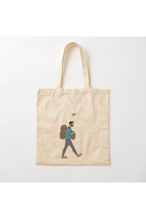 The Traveler Mask Canvas Tote Bags, Reusable Shopping Bag
