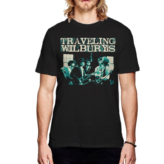 The Traveling Wilburys Unisex T-Shirt Performing (Large)