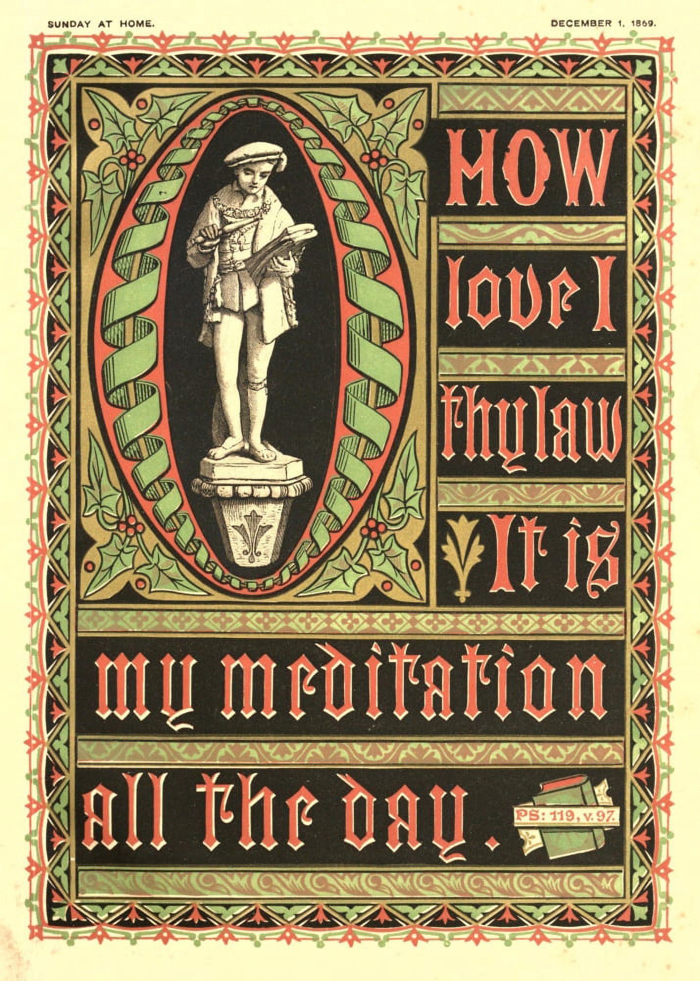 The Travellers Guide 1880 How love I Canvas Art - Unknown (24 x 36)