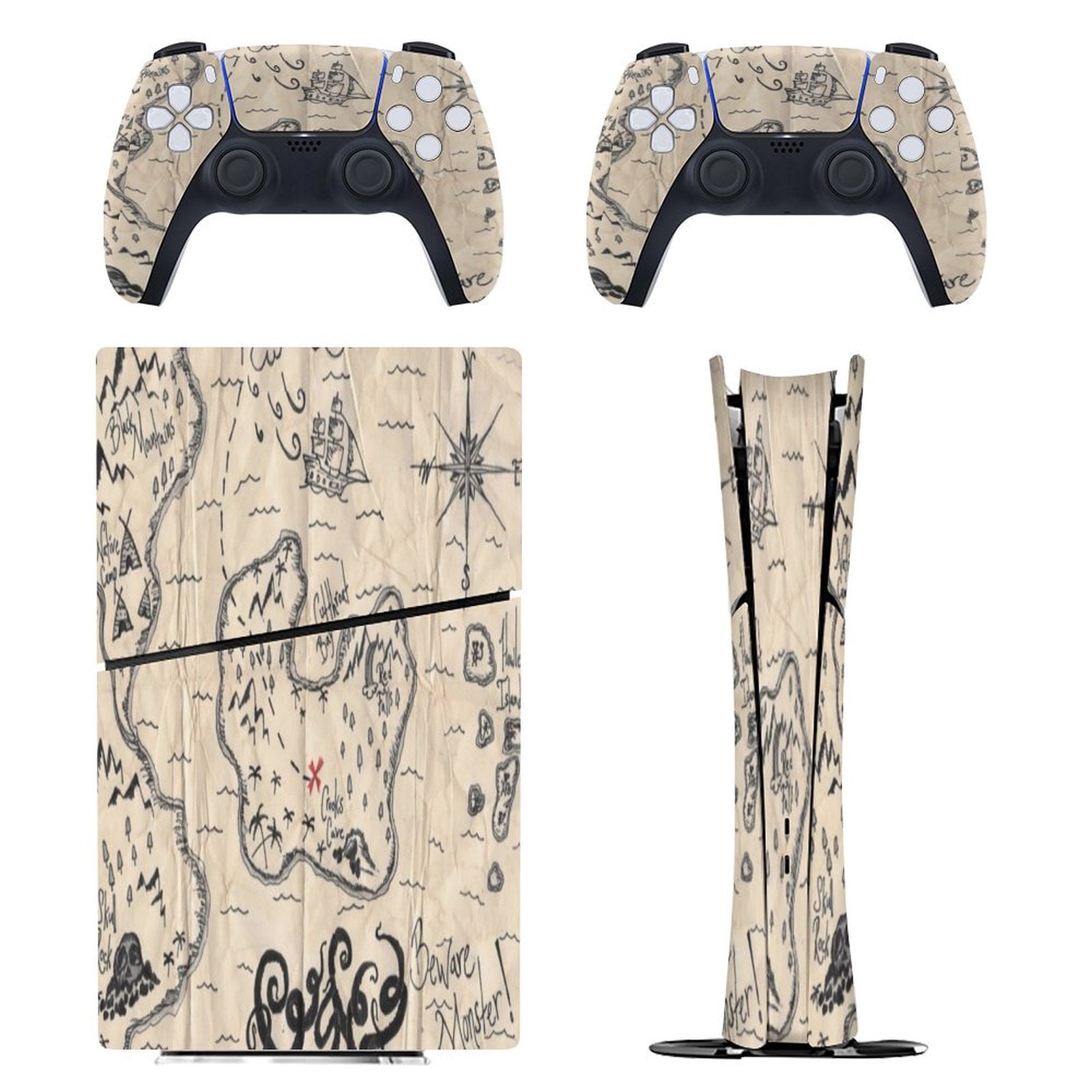 The Treasure Map PS5/PS5 Pro/PS5 Slim Digital Disc Skin Sticker For ...