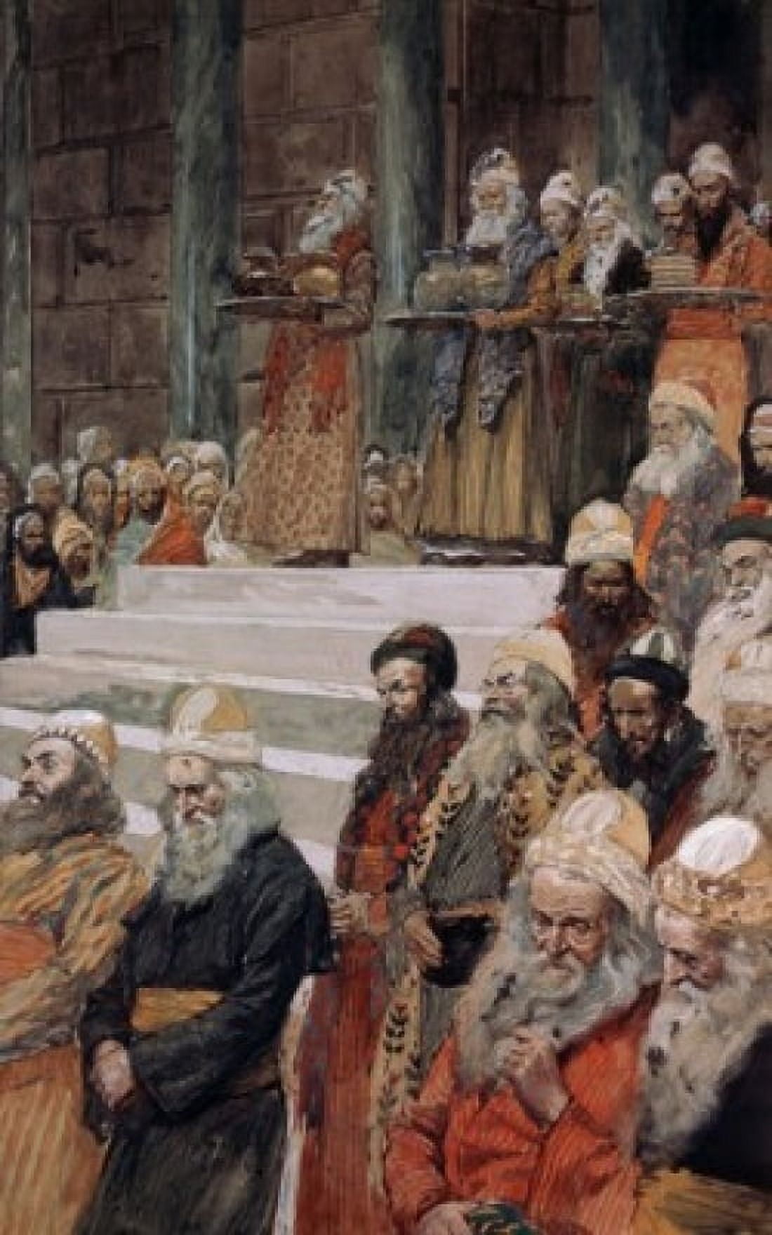 The Treasurers and the Keepers of the Vases James Tissot (1836-1902 French) Jewish Museum New York City Canvas Art - James Tissot (24 x 36)