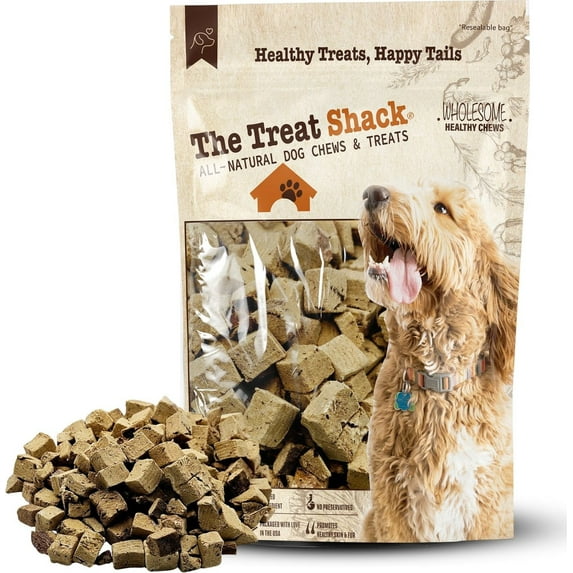 The Treat Shack Single Ingredient Bison Liver Freeze-Dried Dog & Cat Treats, 8-oz
