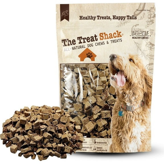 The Treat Shack Single Ingredient Lamb Liver Freeze-Dried Dog & Cat Treats, 8-oz