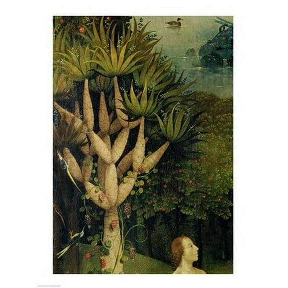 The Tree of The Knowledge of Good & Evil Detail From The Right Panel of The Garden of Earthly Delights C.1500 Print - 18 x 24 in.
