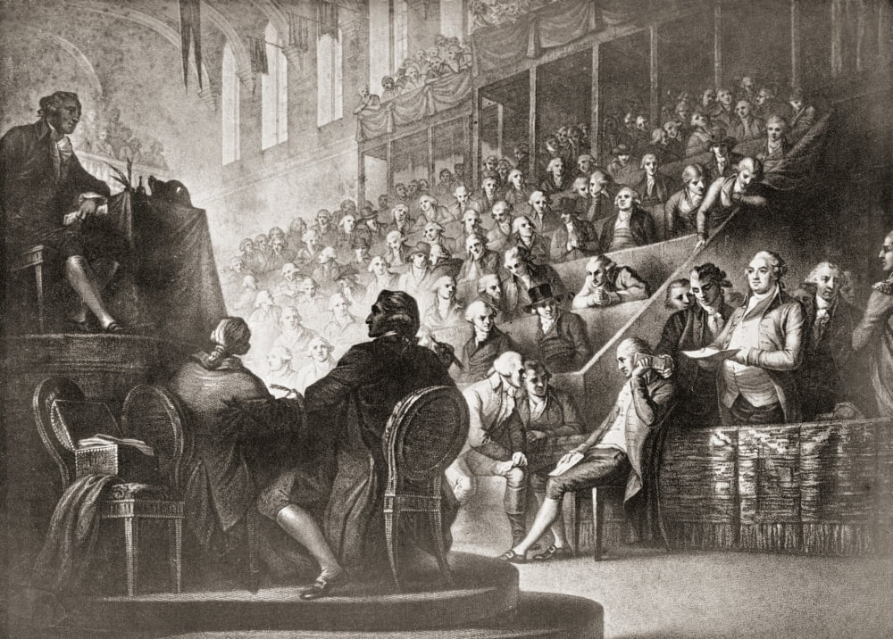 The Trial Of Louis Xvi At The National Convention1792 From A Contemporary Print Canvas Art - Ken Welsh Design Pics (16 x 12)