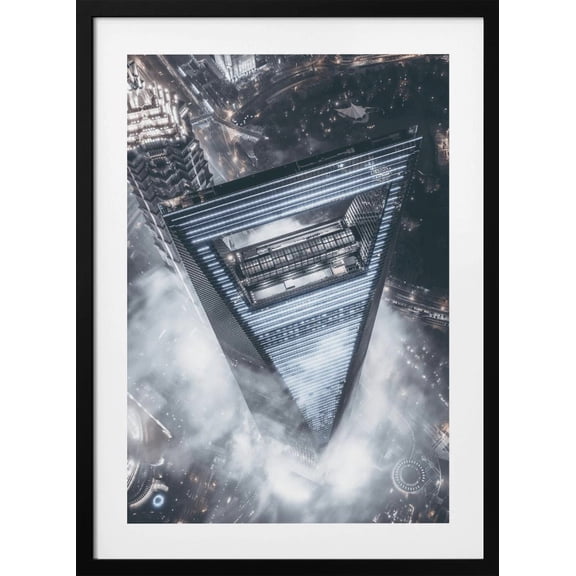 The Triangle Framed Art Modern Wall Decor