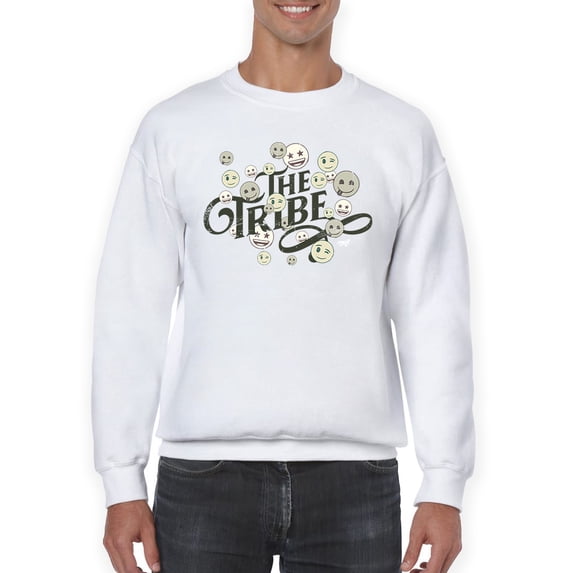 The Tribe - Vintage Emoji Crew Unity Graphic Men's Sweatshirt