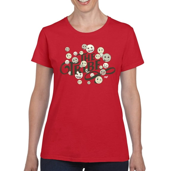 The Tribe - Vintage Emoji Crew Unity Graphic Women's T-shirt