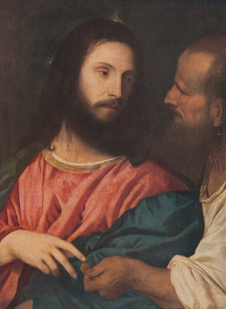 The Tribute money c1516 Canvas Art - Titian (18 x 24)