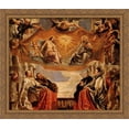 thumbnail image 1 of The Trinity Adored By The Duke Of Mantua And His Family 34x28 Large Gold Ornate Wood Framed Canvas Art by Peter Paul Rubens, 1 of 2