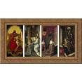thumbnail image 1 of The Trinity Altar Panels 24x14 Gold Ornate Wood Framed Canvas Art by Hugo van der Goes, 1 of 2