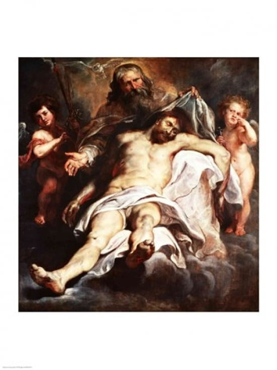 The Trinity Canvas Art - Peter Paul Rubens (24 x 36)