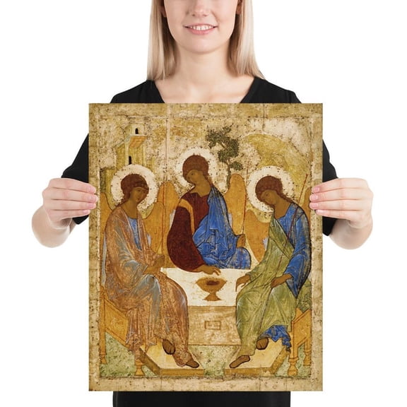 The Trinity Icon Poster, Unframed Paper Poster 8x10in