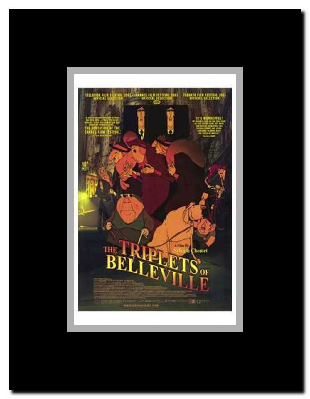The Triplets of Belleville Framed Movie Poster