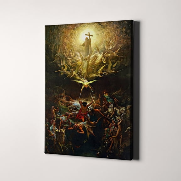 The Triumph Of Christianity Over Paganism Bible Jesus Canvas Wall Art Print