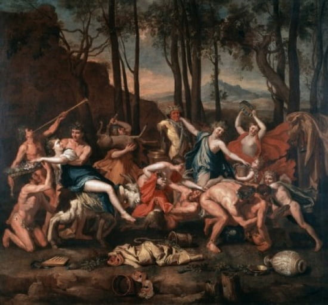 The Triumph Of Pan 17th Century Nicolas Poussin (1594-1665 French) Musee du Louvre Paris France Canvas Art - Nicolas Poussin (24 x 36)