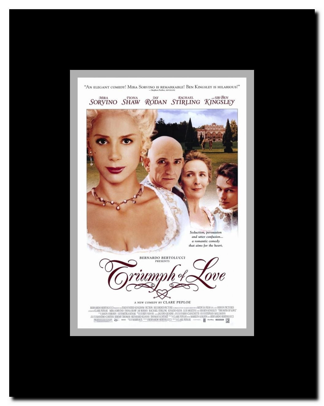 The Triumph of Love Framed Movie Poster
