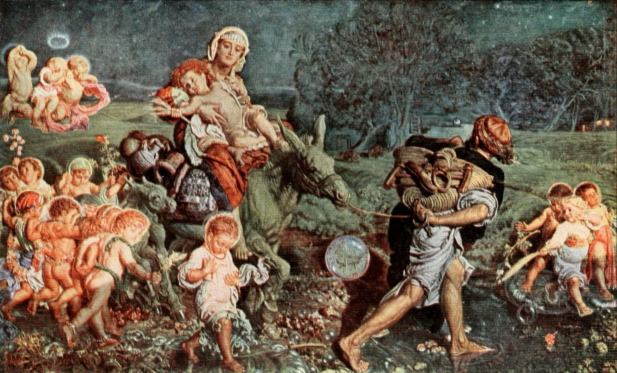 The Triumph of the Innocents Holman Hunt 1908 Canvas Art - William Holman Hunt (24 x 36)