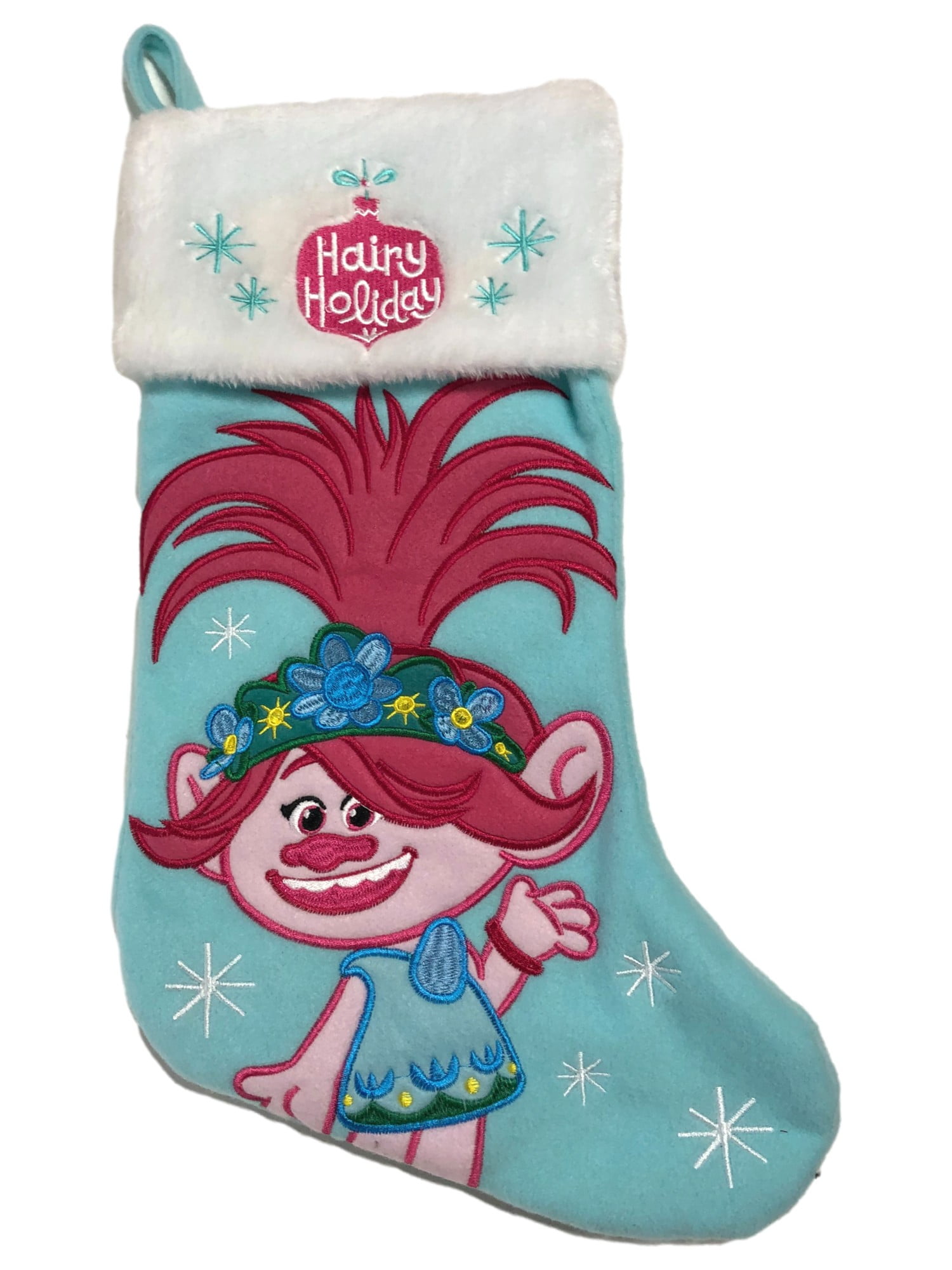 Trolls Poppy christmas stocking New Blue in 2023  Christmas stockings,  Valentine plush, Holiday stockings