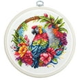 thumbnail image 1 of The Tropical Parrot BC201L Counted Cross-Stitch Kit, 1 of 4
